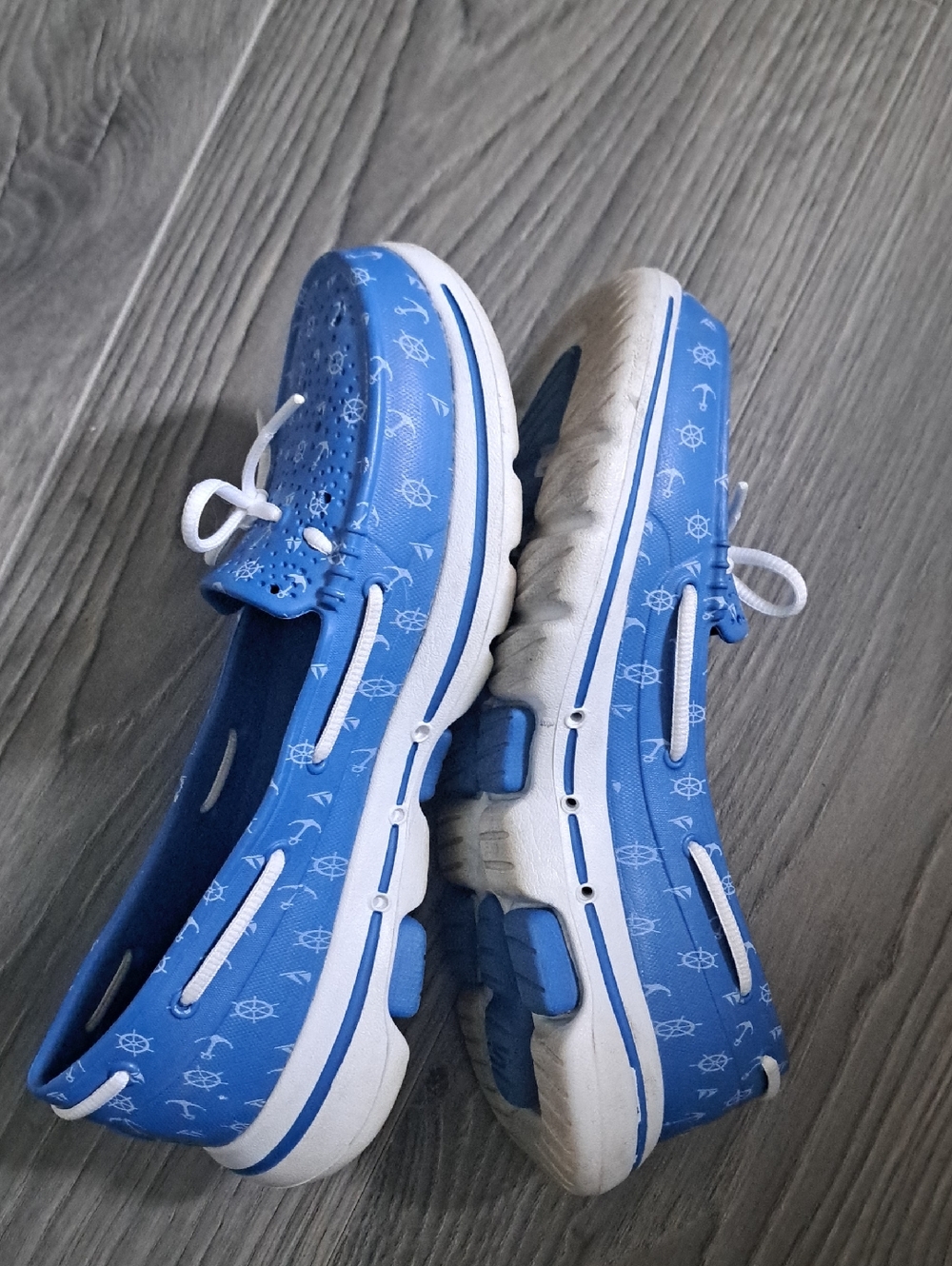 Skechers Cali Gear Ultra Go Walk Nautical Boat Shoes coastal lightweight blue 6 - Picture 5 of 8